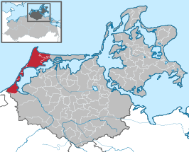 Kaart van Darß/Fischland