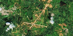 Badangi airstrip satellite image 2024