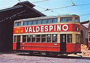 One of Barcelona's double-decker trams