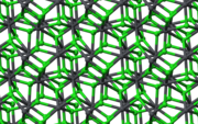 Ball-and-stick model of part of the crystal structure of cotunnite