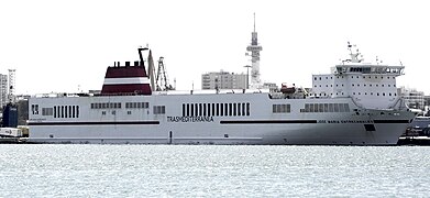 Frachtfähre José María Entrecanales im Hafen von Cádiz