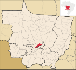 Location in Mato Grosso state