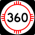 State Road 360 marker