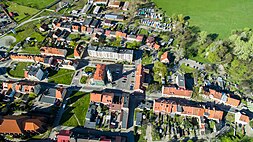 Ścinawski Rynek widziany z lotu ptaka