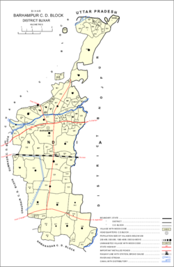 Map of Brahmapur in Brahmapur block