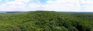 Blick vom Müggelturm nach Osten in die Müggelberge