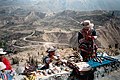 Souvenir sellers west of Maca