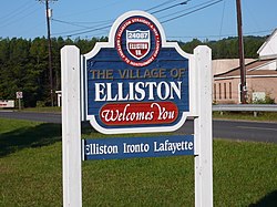 Welcome signage along U.S. 11