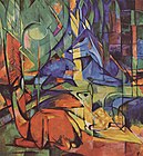 Franz Marc, Deer in the Forests, 1914.