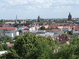 Uitzicht op Halle