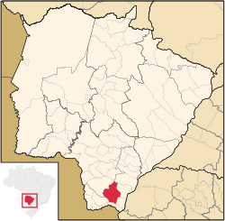 Location in Mato Grosso do Sul state