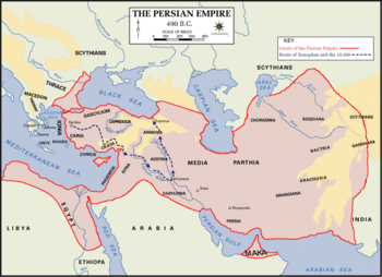 Die Route der Zehntausend durch das Persische Reich