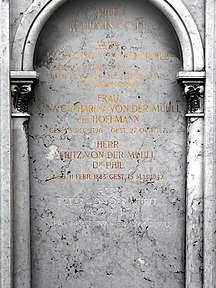 Peter von der Mühll (1885–1970), Klassischer Philologe. Grab auf dem Friedhof Wolfgottesacker, Basel
