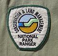 National Park Ranger shoulder badge for Western Australia Department of Conservation and Land Management staff uniform in 2000.