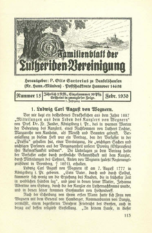 Titelblatt Familienblatt #2/1930 mit dem Logo der Familienblätter