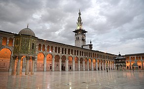 Inside view of the Islam's fourth holiest site, Umayyad Mosque built by the Umayyad Caliphate