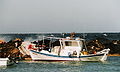 Boot an der Mole Appolonas (Naxos)