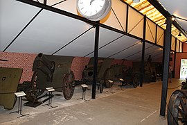 Škoda cannons in Artillery hall
