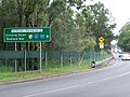 Looking south from the north-east corner, showing traffic density and dangers to wildlife