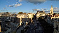 The Foch avenue as seen from the Porte du Peyrou.