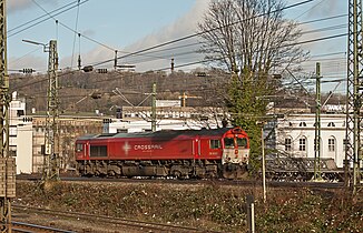 Class 66 als Lokzug auf der Montzenroute