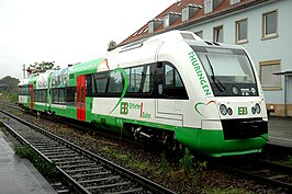 Erfurter Bahn GmbH (EIB) VT 201 op 1 oktober 2005 te Landau (Pfalz)