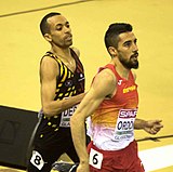 Ismael Debjani (links)– ausgeschieden als Zwölfter in 3:43,71 min