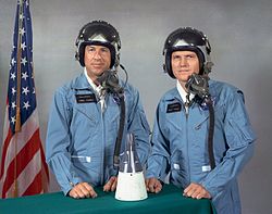 v.l. Jim Lovell und Frank Borman