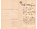 Patent für einen preuß. Major Außenseite 1900[3]