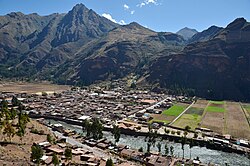 Modern town of Pisac in the Sacred Valley