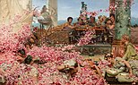 Lawrence Alma-Tadema's The Roses of Heliogabalus; c. 1888.[156]