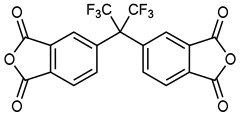 Structuurformule van 6FDA