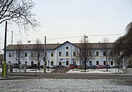 Het stationsgebouw uit 1870 in 2009.