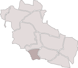 Location of Bobrek within Bytom.