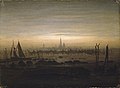 Caspar David Friedrich: Greifswald im Mondschein, 1817