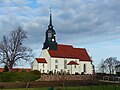 Kirche mit Kirchenausstattung, Kirchhof mit Einfriedungsmauer und einigen alten Grabmalen