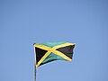 Dalgalanan Jamaika bayrağı