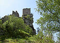 Wohnturm der Ruine Flossenbürg aus östlicher Richtung.