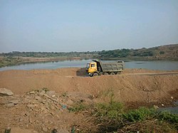 Jigaon project under construction on Purna river