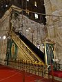 The original and larger wooden minbar