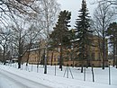 Krankenhaus mit Haupthaus, Nebengebäuden und Park