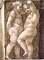 Dettaglio dei putti a monocromo