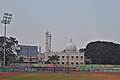 The mosque and adjacent stadium