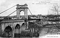 1930 zerstörte Brücke über den Tarn