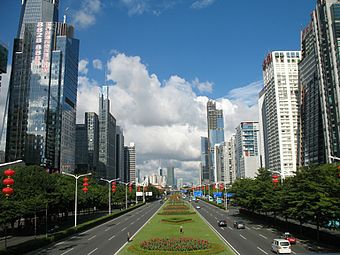 Futian section of Shennan Road
