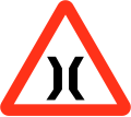 Narrow bridge ahead