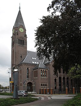 Vredekerk gezien vanuit de Kerkstraat