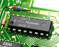 CIC chip on SFC cartridge (D411)