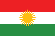 Kürdistan Bölgesel Yönetimi bayrağı.