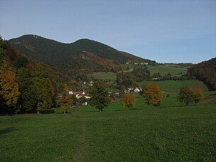 Ortsansicht von Süden (annotiert)